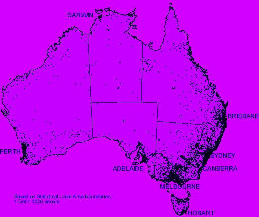 Australian Population Density 1