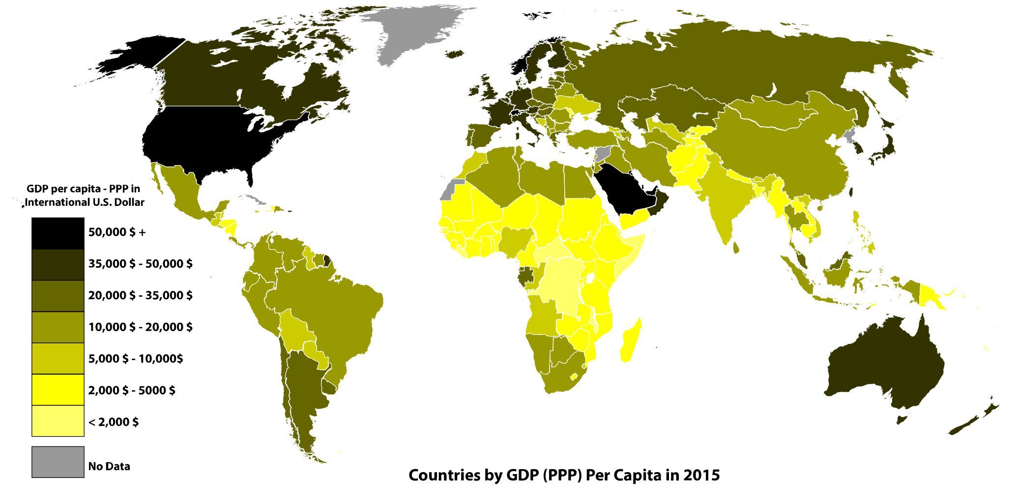 Contries' GDP